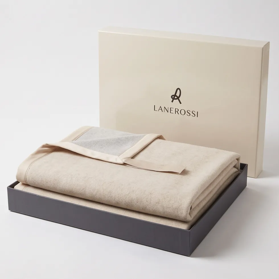 Coperta da Letto Matrimoniale Lanerossi Astrid beige | Invernale