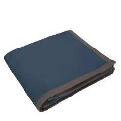 Coperta LANA Vergine Matrimoniale SOMMA ORIGAMI Blu Polvere