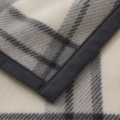 Coperta Matrimoniale Check grigio Marzotto Marta 210x250 cm