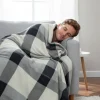 Coperta Matrimoniale Plush Piquet Sherpa – Grigio Morbido e Caldo