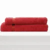Coppia asciugamani viso+ospite COGAL RANGER 650 Rosso