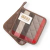 Coppia di Presine Cucina BOSSI CASA 1376 tortora 20x20