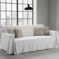 Copridivano copritutto telo Panama RARUS 350x300 cm - bianco