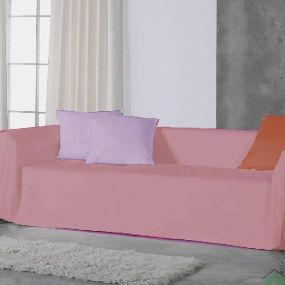 Copridivano copritutto telo Panama RARUS 260x300 cm - rosa