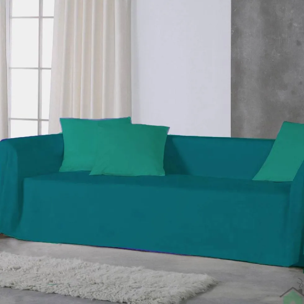 Copridivano copritutto telo Panama RARUS 260x300 cm - petrolio