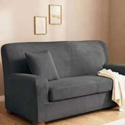Copridivano Grigio 3 Posti 165-220 cm con Copriseduta | Salva Divano