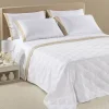 Copriletto Estivo Matrimoniale Jacquard Rapallo bianco - Caleffi