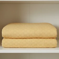 Copriletto estivo singolo Gabel Hugo Giallo Oro | 100% Cotone Sicuro