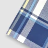Copriletto leggero Estivo piazza e mezza in cotone Gabel Glasgow blu