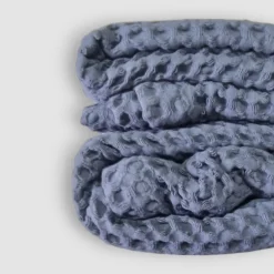 Copriletto leggero in Nido Apone matrimoniale denim in cotone