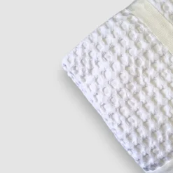 Copriletto leggero in Nido Ape o Apone matrimoniale bianco in cotone