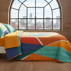 Copriletto Matrimoniale Multicolor Gabel Seaside | Trapuntato Moderno