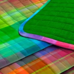 Copriletto Primaverile Modern Microfibra 120 grammi Mezza stagione Arcobaleno
