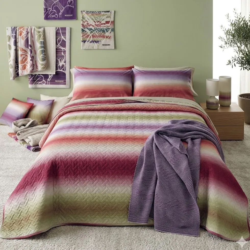 Copriletto trapuntato matrimoniale 2 piazze Missoni Home PARSIFAL