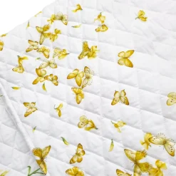 Copriletto trapuntato matrimoniale MIRABELLO Ginestre giallo
