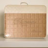 Copriletto trapuntato raso matrimoniale Blumarine Lory nocciola con strass