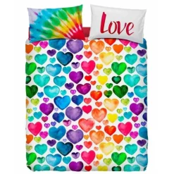 Copripiumino BASSETTI matrimoniale Color Lovers San Valentino