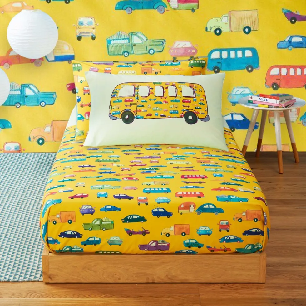 Copripiumino completo in cotone per bambini BASSETTI Toy Cars