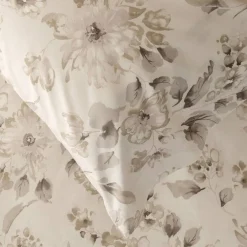 Copripiumino con federe in percalle matrimoniale Zucchi Dalia beige
