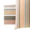 Copripiumino e federa in cotone singolo Bali Stripe beige