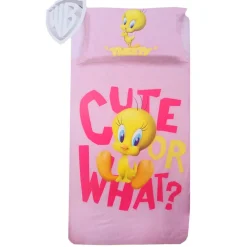 Copripiumino e federa singolo Titti rosa bambine cotone CUTE or WHAT