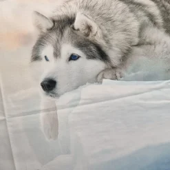 Copripiumino e federe matrimoniale HUSKY Happidea in cotone