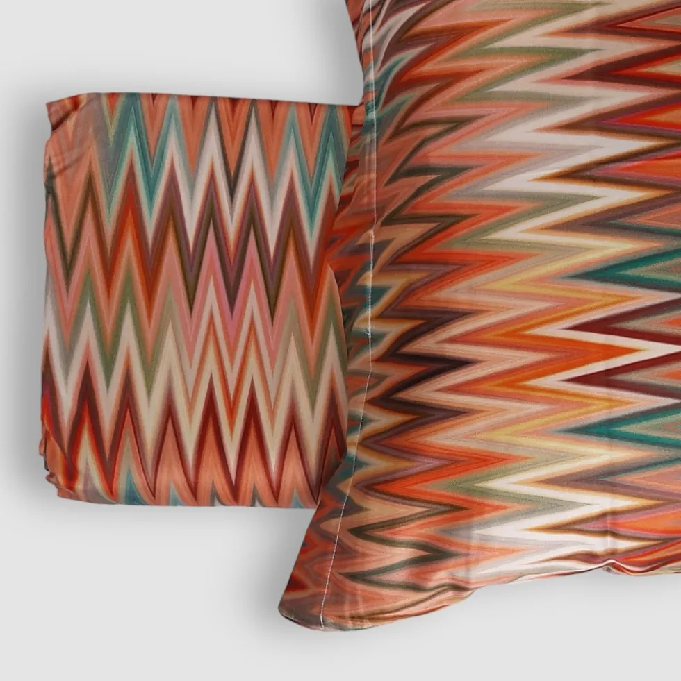 Copripiumino matrimoniale in raso 300 TC puro cotone - CHEVRON