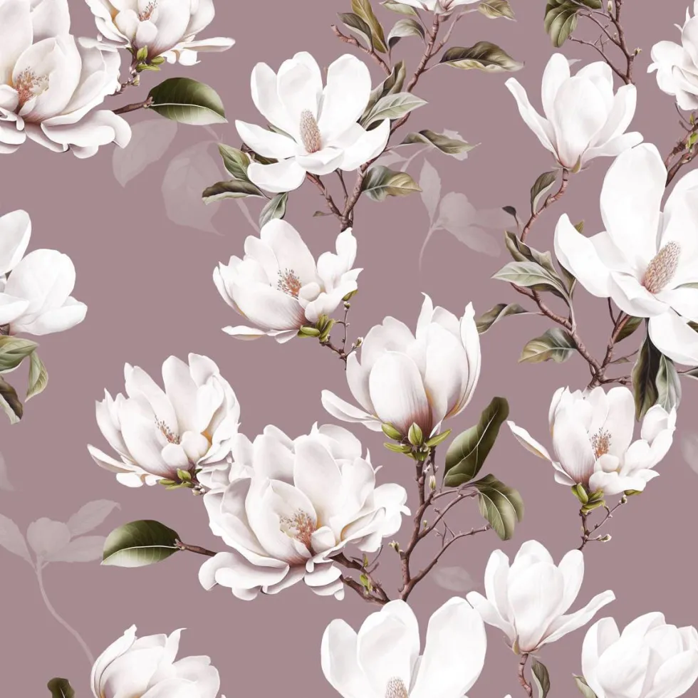 Copripiumino Matrimoniale Magnolia Cipria con Federe Bordo Elegante