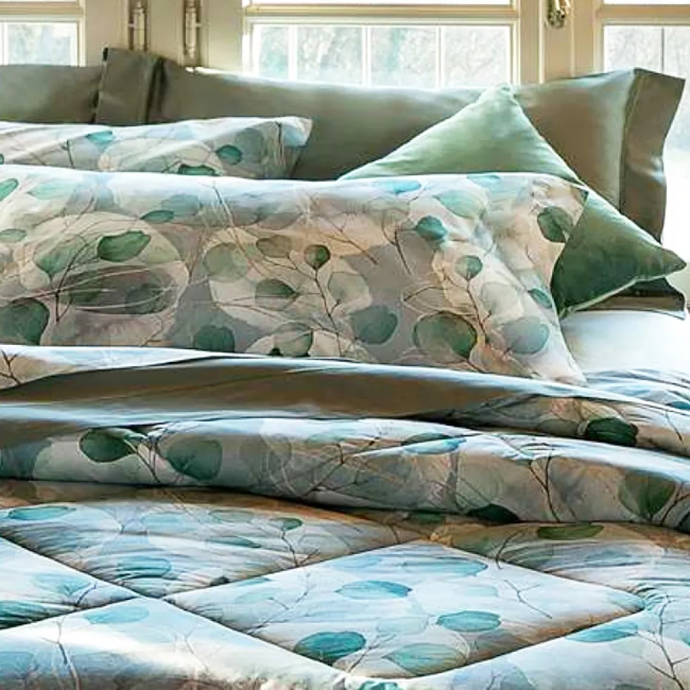Copripiumino Matrimoniale Percalle RANDI Eclipse foliage