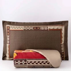 Copripiumino Raso CARILLO HOME Avoé ROSSO