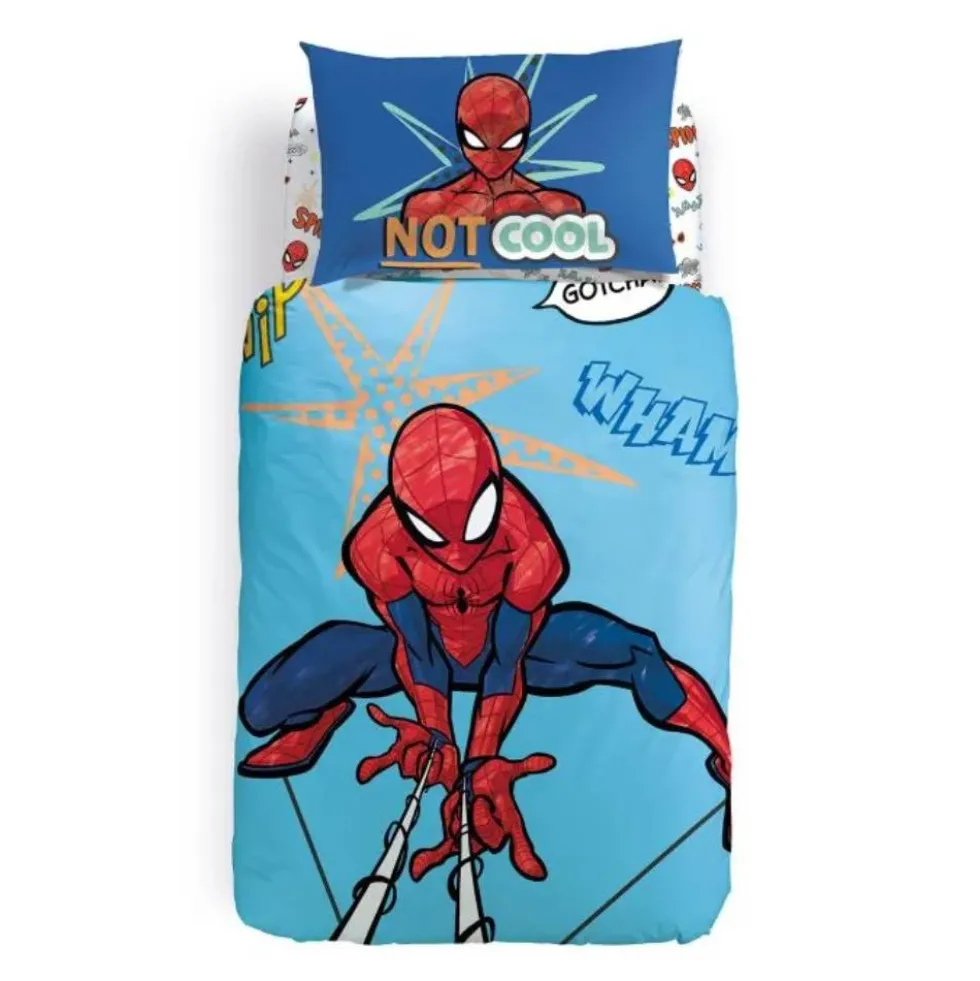 Copripiumino Singolo in cotone Caleffi SpiderMan COOL