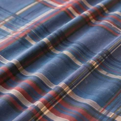 Copripiumone matrimoniale Bassetti Kilt B2 scozzese turchese