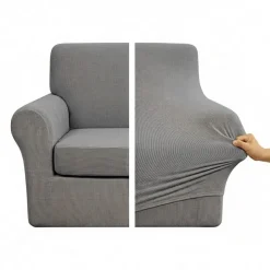Copripoltrona Estensibile 70-105 cm | Set 2 Pezzi grigio