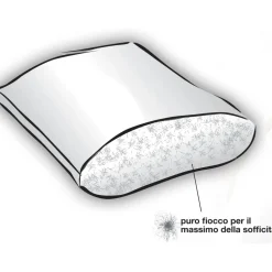 Cuscino Letto Daunenstep DIAMANT Classic - Per chi dorme di lato o di schiena
