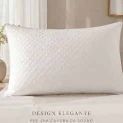 Cuscino letto Guanciale SOFT con fiocchi di Memory