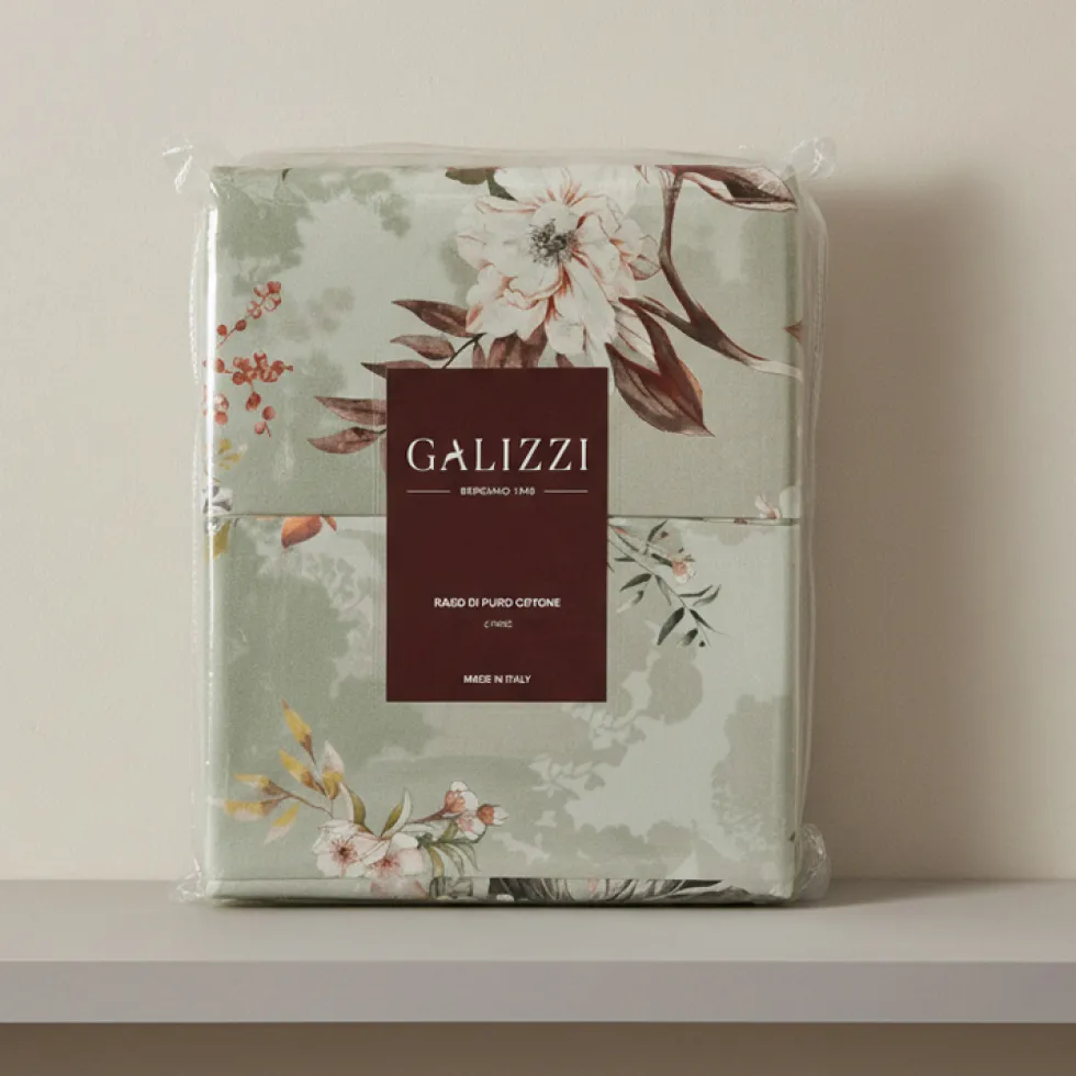 Emanuela Galizzi Lenzuola-copriletto Matrimoniali in Raso Emily salvia