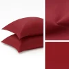 Federe Giotto Bordeaux Satin raso cotone 300TC a 3 volani