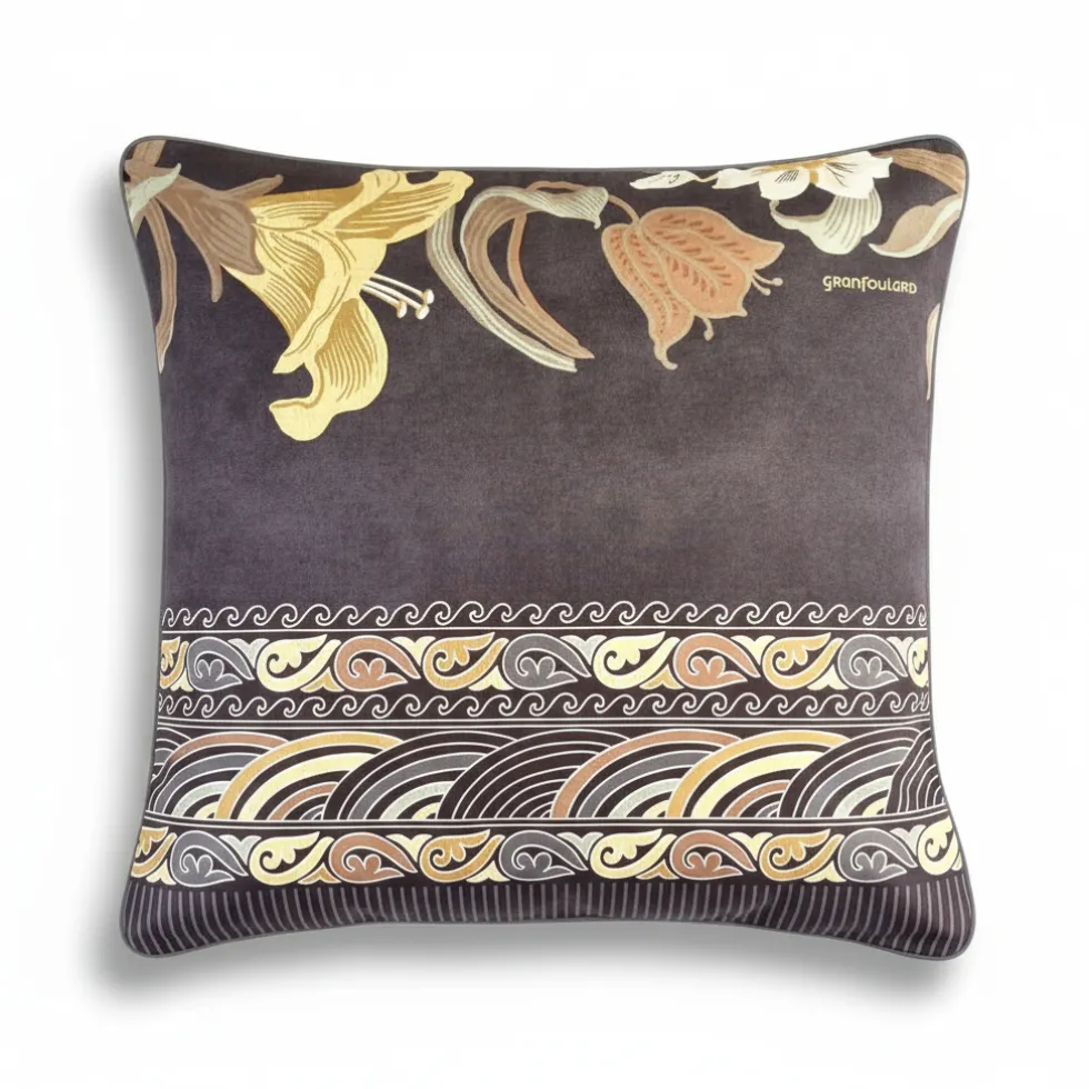 Fodera per cuscino arredo BASSETTI Granfoulard Verona Marrone grigio
