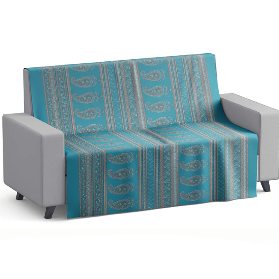 Foulard Copritutto Copridivano Telo Arredo - CALCUTTA blu