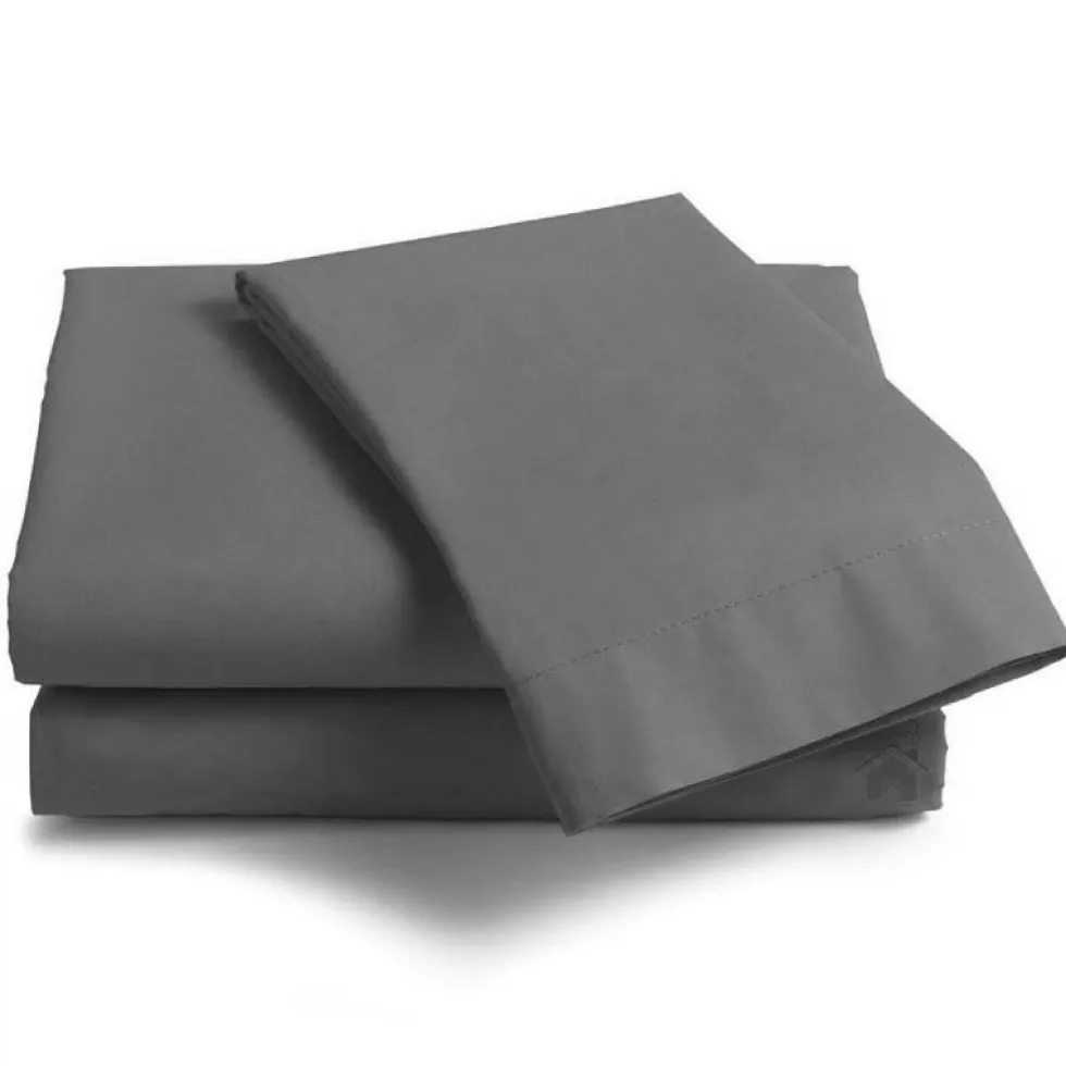 ISTAR Lenzuola piane di sopra matrimoniale MAXI 300x310 piombo