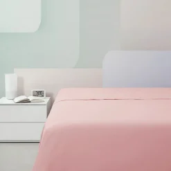 ISTAR Lenzuola piane di sopra matrimoniale MAXI 300x310 rosa