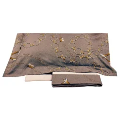 Lenzuola Borbonese VANITY completo matrimoniale marron
