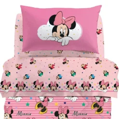 Lenzuola Caleffi completo Disney MINNIE RAINBOW per bambine