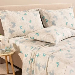 Lenzuola Caleffi completo matrimoniale in Cotone e Lyocell Marisol