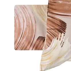Lenzuola completo in cotone Bassetti Brush Move beige multicolor