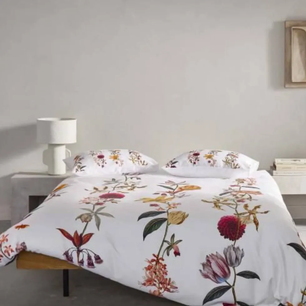 Lenzuola-copriletto in raso Matrimoniali ESSENZA Feda Pure White