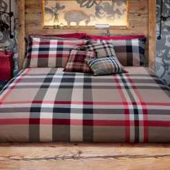Lenzuola e federe tinto filo scozzesi Bossi Casa LENNOX 7317