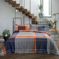 Lenzuola e federe tinto filo scozzesi Bossi Casa CLARK 7366