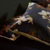 Lenzuola effetto copriletto Matrimoniali ESSENZA Daffodil Reunited nero