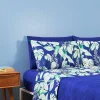 Lenzuola matrimoniali con 4 federe Bassetti Tropicale blu